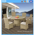 Garden Outdoor Round Wicker Rattan Dining Set Table and Chairs